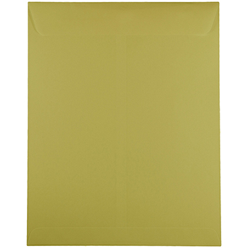 JAM Paper Open End Catalog Premium Envelopes, 10&quot; x 13&quot;, Chartreuse, 25/PK