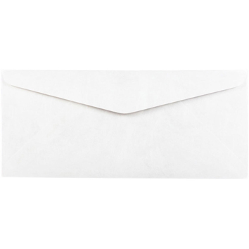 JAM Paper #10 Business Tyvek Tear-Proof Envelopes, 4 1/8&quot; x 9 1/2&quot;, White, 25/PK