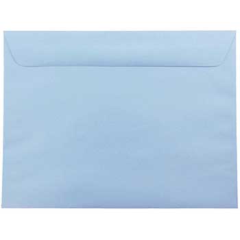 JAM Paper Booklet Premium Envelopes, 9&quot; x 12&quot;, Baby Blue, 25/PK