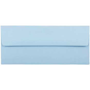 JAM Paper Business Premium Envelopes, #10, 4 1/8&quot; x 9 1/2&quot;, Baby Blue, 25/PK