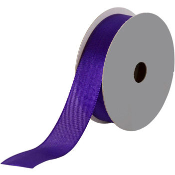 JAM Paper Woven Edge Ribbon, 1&quot; x 12&#39;, Purple