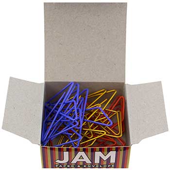 JAM Paper Colorful Butterfly Paper Clips, Assorted, 15 Paper Clips