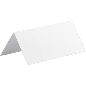 JAM Paper Printable Place Cards, 3.75&quot; x 1.75&quot;, White, 6 Cards/Sheet, 2 Sheets/Pack