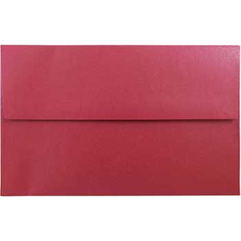JAM Paper A10 Metallic Invitation Envelopes, 6&quot; x 9 1/2&quot;, Jupiter Red Stardream, 250/CT