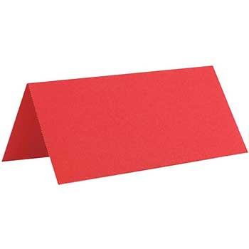 JAM Paper Printable Place Cards, 3.75&quot; x 1.75&quot;, Brite Hue Red, 6 Cards/Sheet, 2 Sheets/Pack