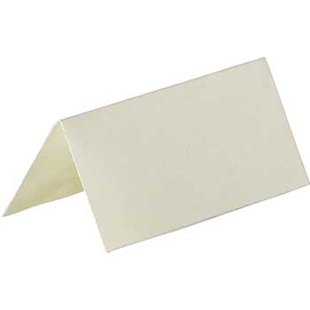JAM Paper Printable Place Cards, Parchment, 1.75&quot; x 3.75&quot;, White, 6 Cards/Sheet, 2 Sheets/Pack