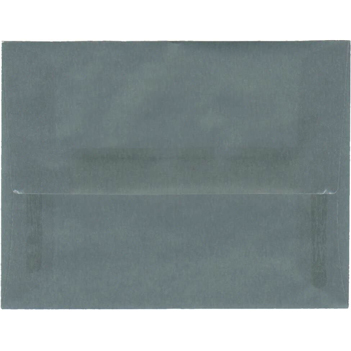 JAM Paper A2 Translucent Vellum Invitation Envelopes, 4 3/8&quot; x 5 3/4&quot;, Steel Blue, 25/PK