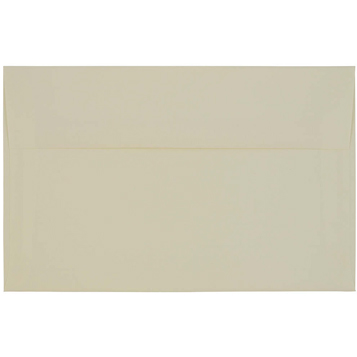 JAM Paper A10 Strathmore Invitation Envelopes, 6&quot; x 9 1/2&quot;, Natural White Laid, 50/PK