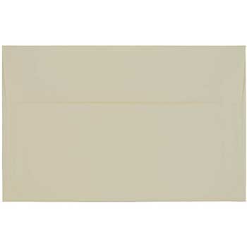 JAM Paper A10 Strathmore Invitation Envelopes, 6&quot; x 9 1/2&quot;, Natural White Laid, 25/PK