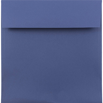 JAM Paper Square Premium Invitation Envelopes, 7 1/2&quot; x 7 1/2&quot;, Presidential Blue, 25/PK