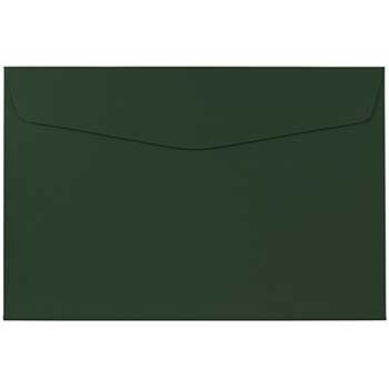 JAM Paper Booklet Catalog Premium Envelopes, 6&quot; x 9&quot;, Dark Green, 50/BX