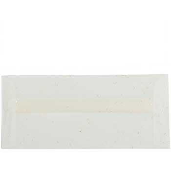 JAM Paper #10 Business Translucent Vellum Envelopes, 4 1/8&quot; x 9 1/2&quot;, White with Copper Specks, 500/CT