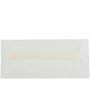 JAM Paper #10 Business Translucent Vellum Envelopes, 4 1/8&quot; x 9 1/2&quot;, White with Copper Specks, 25/PK