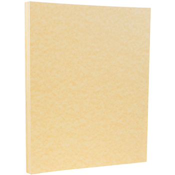 JAM Paper Cardstock, 65 lb, 8.5&quot; x 11&quot;, Antique Gold, 50 Sheets/Pack