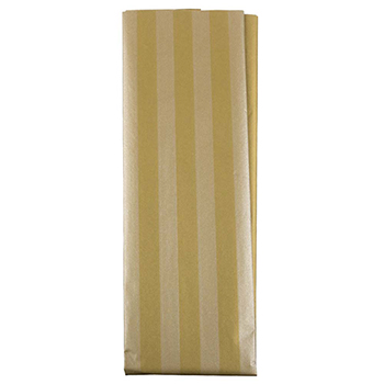 JAM Paper Tissue Paper, Gold &amp; Silver Stripes, 3 Sheets