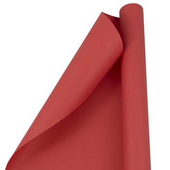 JAM Paper Matte Wrapping Paper, Red, 25 Sq. Ft, RL