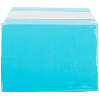 JAM Paper Self-Adhesive Cello Sleeve Envelopes, 5 1/16&quot; x 7 3/16&quot;, Blue, 100/PK