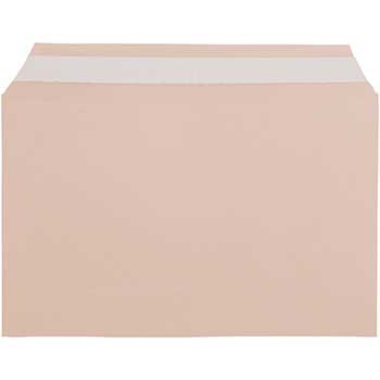 JAM Paper Cello Sleeves with Self Adhesive Closure, 5 7/16&quot; x 8 5/8&quot;, Peach, 100/PK