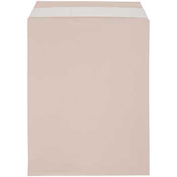 JAM Paper Cello Sleeves with Self Adhesive Closure, 8 15/16&quot; x 11 1/4&quot;, Peach, 100/PK