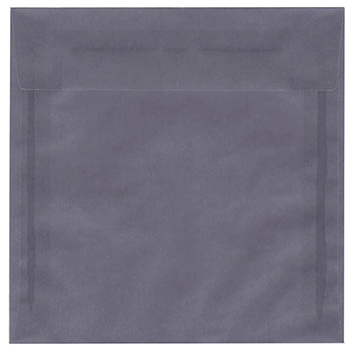 JAM Paper Square Translucent Vellum Invitation Envelopes, 8&quot; x 8&quot;, Wisteria Purple, 25/PK