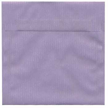 JAM Paper Translucent Vellum Envelopes, 6 1/2&quot; x 6 1/2&quot;, Lavender Virtual Vision, 100/BX