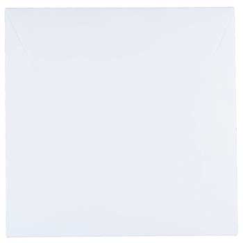 JAM Paper Square Invitation Envelopes, 7 1/2&quot; x 7 1/2&quot;, White, 50/PK