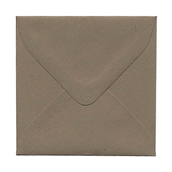 JAM Paper Square Recycled Invitation Envelopes, 3 1/8&quot; x 3 1/8&quot;, Simpson Kraft, 25/PK