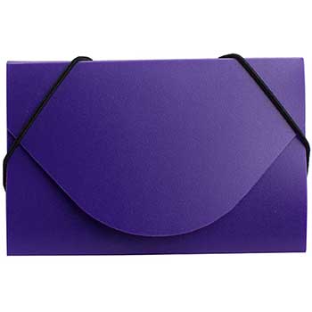 JAM Paper Plastic Business Card Holder Case, Purple