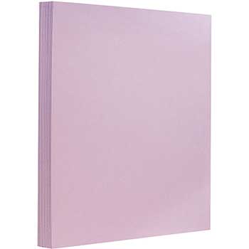 JAM Paper Extra Heavyweight Cardstock, 130 lb, 8.5&quot; x 11&quot;, Light Purple, 25 Sheets/Pack