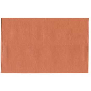 JAM Paper A10 Metallic Invitation Envelopes, 6&quot; x 9 1/2&quot;, Flame Orange Stardream, 25/PK