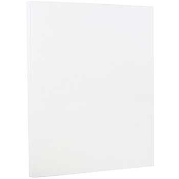 JAM Paper Laid Cardstock, 88 lb, 8.5&quot; x 11&quot;, Bright White, 250 Sheets/Pack