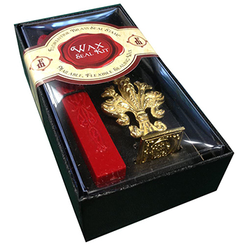 JAM Paper Wax Seal Brass Stamp Sets with Wax Stick, Letter G Monogram