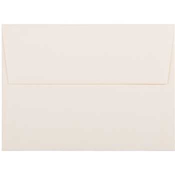 JAM Paper A6 Strathmore Invitation Envelopes, 4 3/4&quot; x 6 1/2&quot;, Natural White Wove, 25/PK