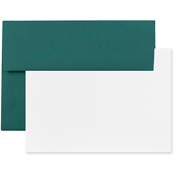 JAM Paper Blank Greeting Cards Set with Envelopes, A1, 3.63&quot; x 5.13&quot;, Teal, 25 Cards/Pack
