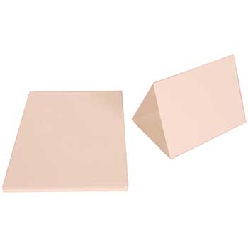 JAM Paper Strathmore Wove Blank Foldover Cards, A7 size, 80 lb, 5&quot; x 6.63&quot;, Bright White, 25 Cards/Pack