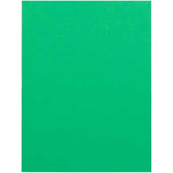 JAM Paper Blank Foldover Cards, 4&quot; x 5.44&quot;, Green, 100 Cards/Pack