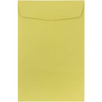 JAM Paper Open End Catalog Premium Envelopes, 6&quot; x 9&quot;, Chartreuse, 50/PK