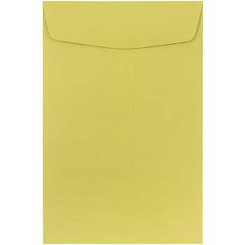 JAM Paper Open End Catalog Premium Envelopes, 6&quot; x 9&quot;, Chartreuse, 25/PK