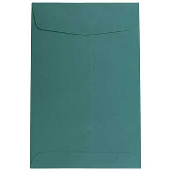 JAM Paper Open End Catalog Premium Envelopes, 6&quot; x 9&quot;, Teal Green, 25/BX