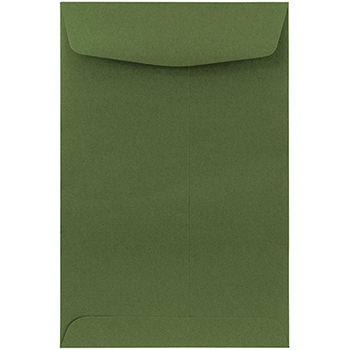 JAM Paper Open End Catalog Premium Envelopes, 6&quot; x 9&quot;, Olive Green, 50/PK