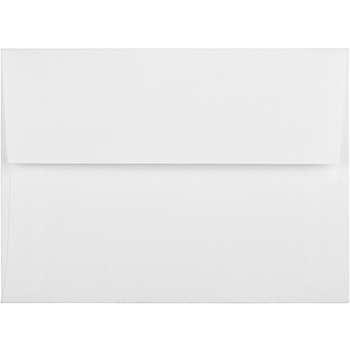 JAM Paper A6 Strathmore Invitation Envelopes, 4 3/4&quot; x 6 1/2&quot;, Bright White Linen, 50/PK