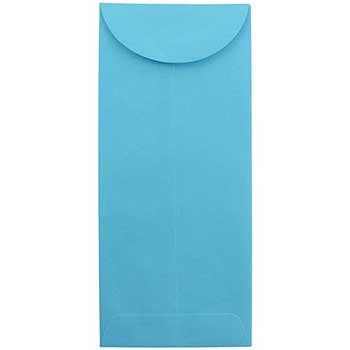 JAM Paper Policy Colored Envelopes, #11, 4 1/2&quot; x 10 3/8&quot;, Blue Recycled, 50/BX