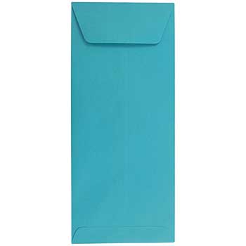 JAM Paper Policy Business Colored Envelopes, #12, 4 3/4&quot; x 11&quot;, Sea Blue Recycled, 50/BX