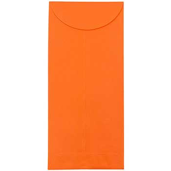 JAM Paper Policy Business Colored Envelopes, #12, 4 3/4&quot; x 11&quot;, Orange Recycled, 50/BX