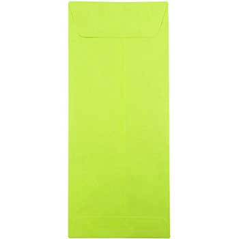 JAM Paper Policy Business Colored Envelopes, #14, 5&quot; x 11 1/2&quot;, Lime Green, 25/PK