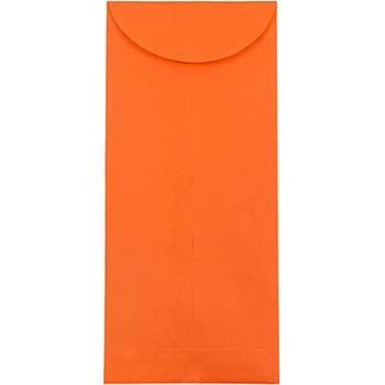 JAM Paper Policy Business Colored Envelopes, #14, 5&quot; x 11 1/2&quot;, Orange Recycled, 25/PK