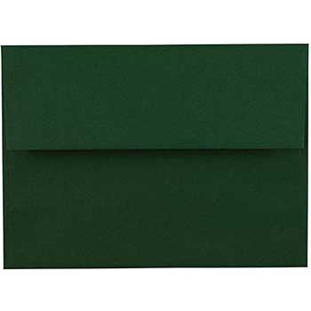 JAM Paper A6 Premium Invitation Envelopes, 4 3/4&quot; x 6 1/2&quot;, Dark Green, 50/PK