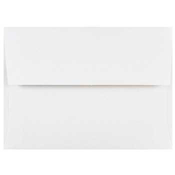 JAM Paper A6 Invitation Envelopes, 4 3/4&quot; x 6 1/2&quot;, White, 50/PK