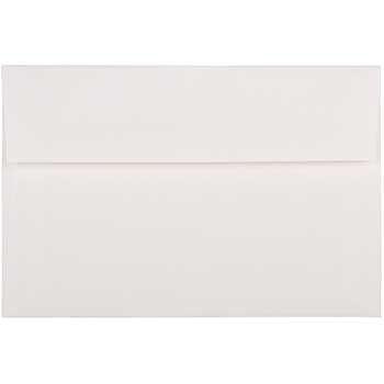 JAM Paper A9 Strathmore Invitation Envelopes, 5 3/4&quot; x 8 3/4&quot;, Bright White Wove, 25/PK