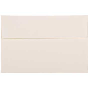 JAM Paper A9 Strathmore Invitation Envelopes, 5 3/4&quot; x 8 3/4&quot;, Natural White Wove, 25/PK
